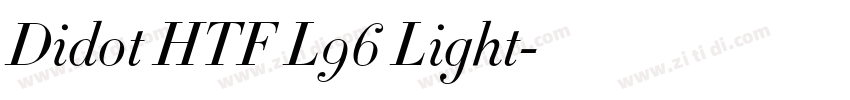 Didot HTF L96 Light字体转换